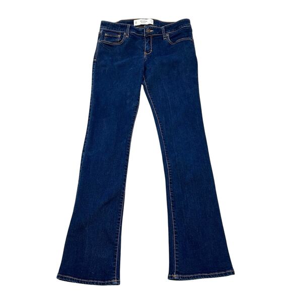 Abercrombie & Fitch Mid-rise Bootcut Jeans Stretch Denim Blue - Picture 1 of 10